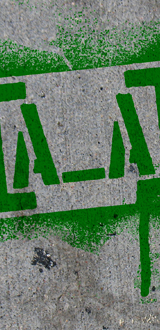 Active Advocating Spray Paint Logo