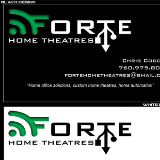 Forte Home Theatres Business Card